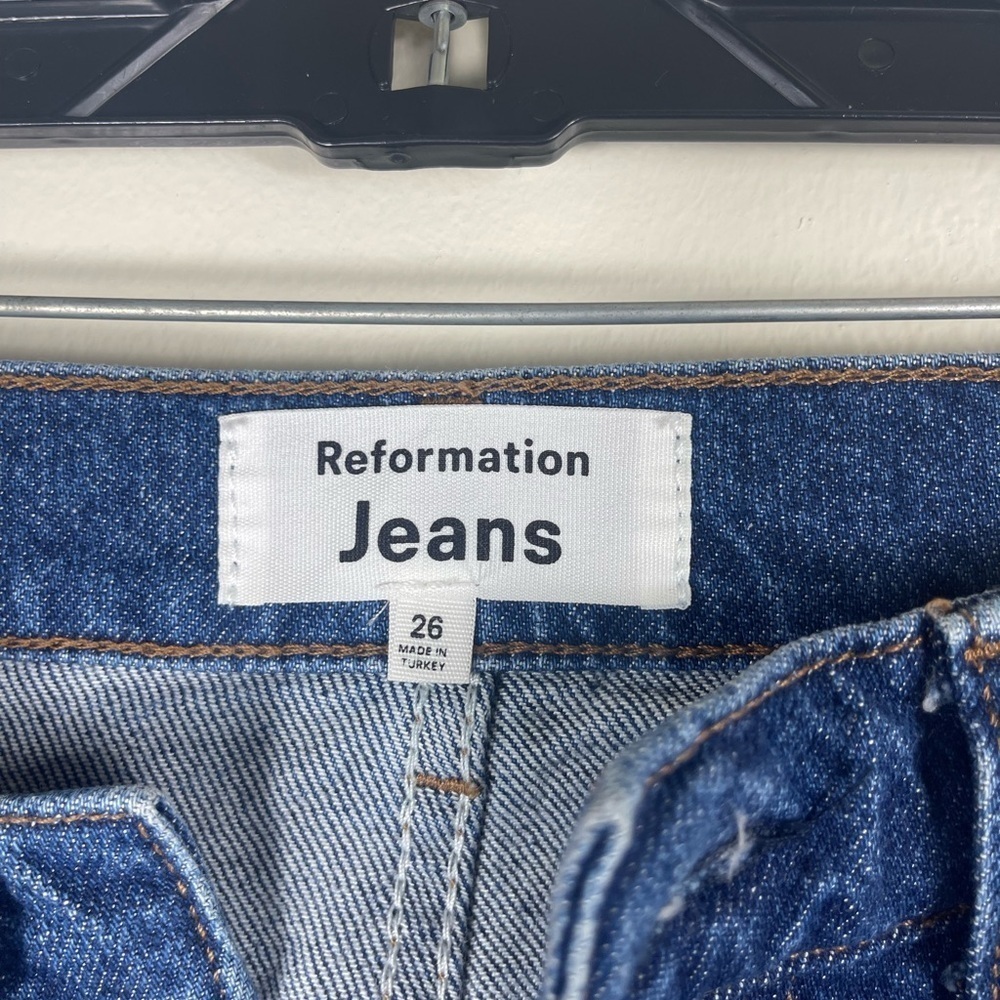 Reformation Lisa High Rise Straight Leg Jeans size 26 - Picture 4 of 5